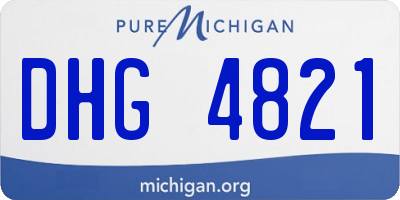 MI license plate DHG4821