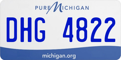 MI license plate DHG4822