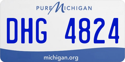 MI license plate DHG4824