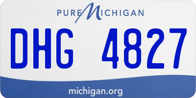 MI license plate DHG4827