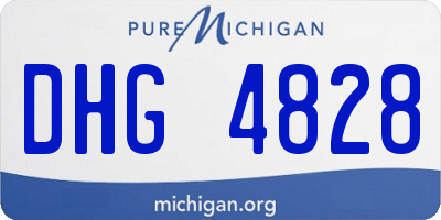 MI license plate DHG4828