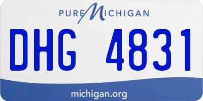 MI license plate DHG4831