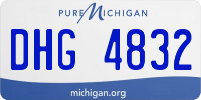 MI license plate DHG4832