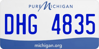 MI license plate DHG4835