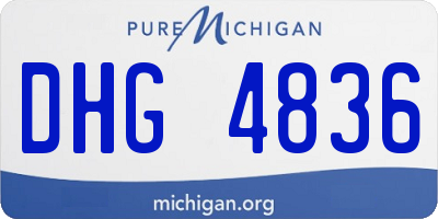 MI license plate DHG4836