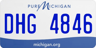 MI license plate DHG4846