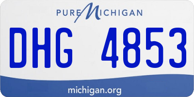 MI license plate DHG4853