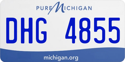 MI license plate DHG4855