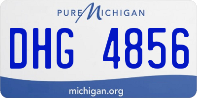 MI license plate DHG4856