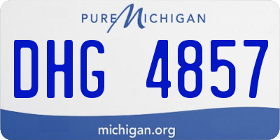 MI license plate DHG4857
