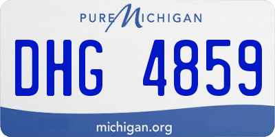 MI license plate DHG4859