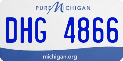 MI license plate DHG4866