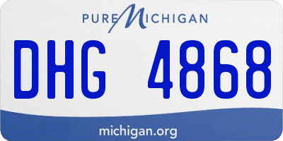 MI license plate DHG4868