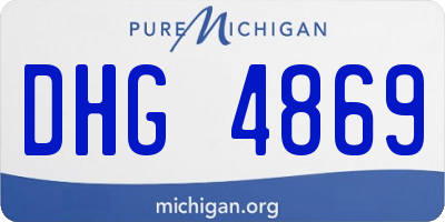 MI license plate DHG4869