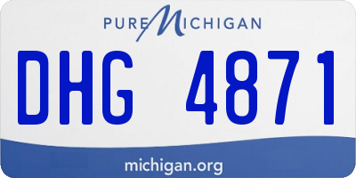 MI license plate DHG4871