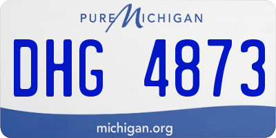 MI license plate DHG4873