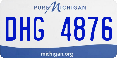 MI license plate DHG4876