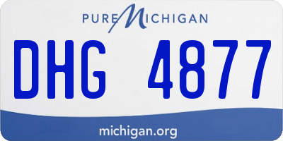 MI license plate DHG4877