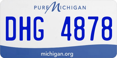 MI license plate DHG4878