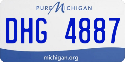 MI license plate DHG4887