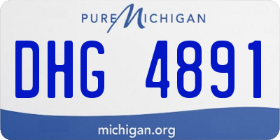 MI license plate DHG4891