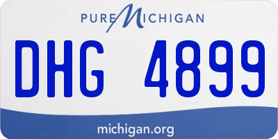 MI license plate DHG4899