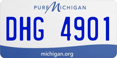 MI license plate DHG4901