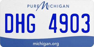 MI license plate DHG4903