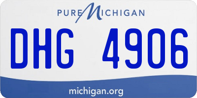 MI license plate DHG4906
