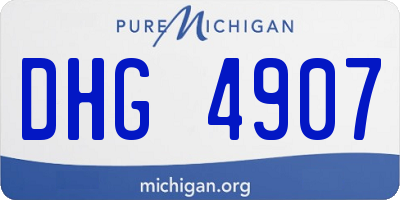 MI license plate DHG4907