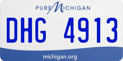 MI license plate DHG4913