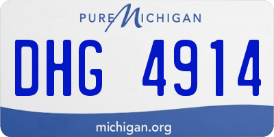 MI license plate DHG4914