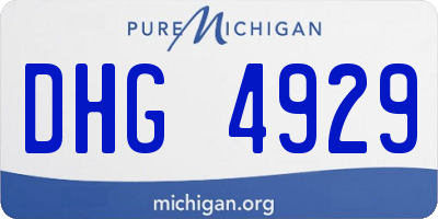 MI license plate DHG4929