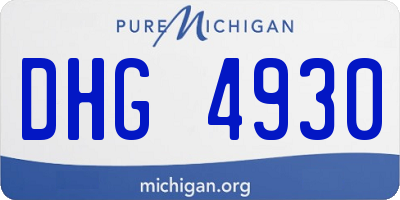 MI license plate DHG4930