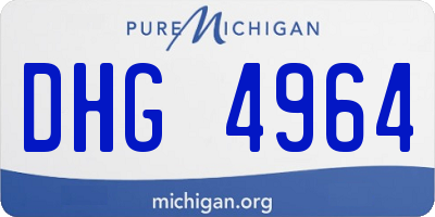 MI license plate DHG4964