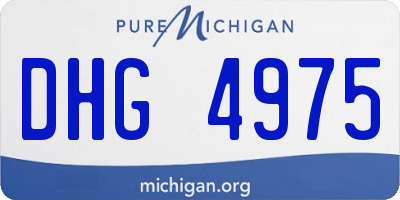 MI license plate DHG4975