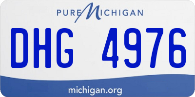 MI license plate DHG4976
