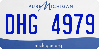 MI license plate DHG4979
