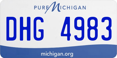 MI license plate DHG4983