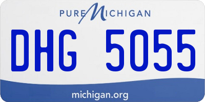 MI license plate DHG5055