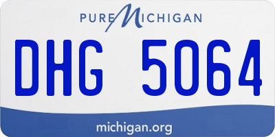 MI license plate DHG5064