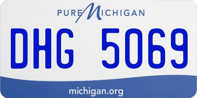 MI license plate DHG5069