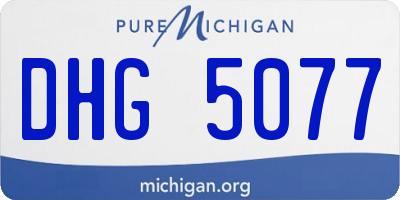 MI license plate DHG5077