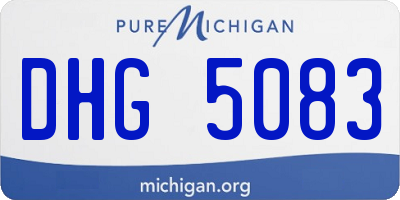 MI license plate DHG5083
