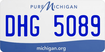 MI license plate DHG5089