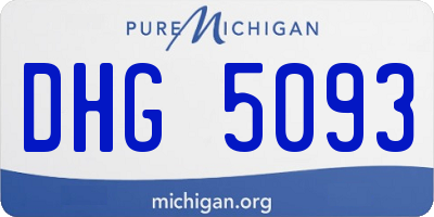 MI license plate DHG5093