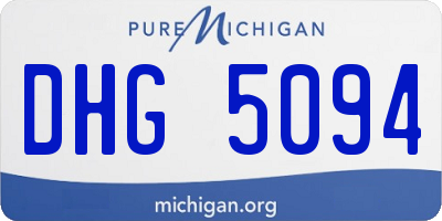 MI license plate DHG5094