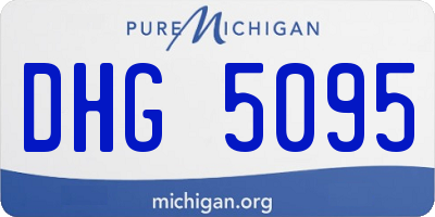 MI license plate DHG5095