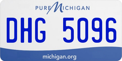 MI license plate DHG5096