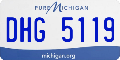 MI license plate DHG5119